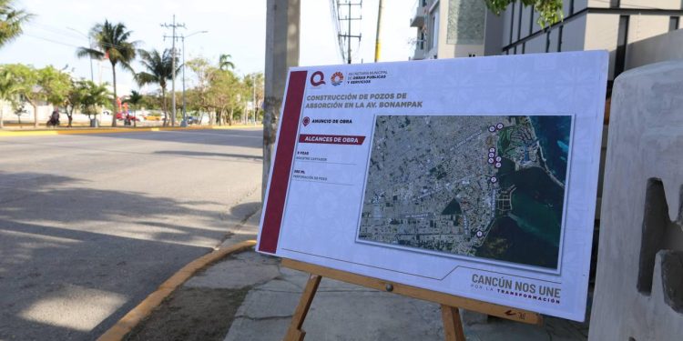 Construirá gobierno de BJ pozos de absorción en av. Bonampak