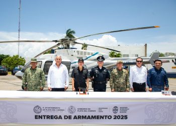 Gobierno de Estefanía Mercado marca un antes y un después en seguridad con histórica entrega de armamento en Playa del Carmen