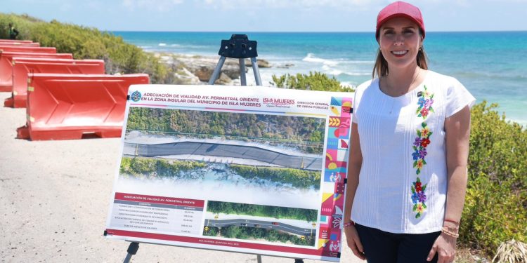 Deslave sin fondo, otro atraco más de Atenea Gómez Ricalde, entierran millones en 90 ml de carretera en Isla Mujeres