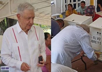 AMLO reaparece y vota en histórica Elección Judicial 2025