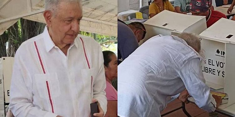 AMLO reaparece y vota en histórica Elección Judicial 2025
