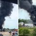 Se incendia campamento del Tren Maya provocando la rápida movilización de autoridades de Seguridad Pública y del Heroico Cuerpo de Bomberos