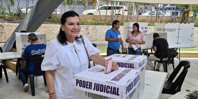 Yolanda Osuna, alcaldesa de Centro, participa en la histórica Elección Judicial 2025