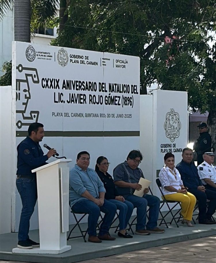 Playa del Carmen honra el legado de Javier Rojo Gómez en el 129 aniversario de su natalicio