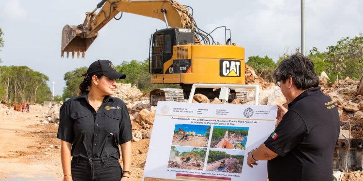Estefanía Mercado responde con hechos: arranca pavimentación que conecta Villas del Sol con el corazón de Playa del Carmen y mejora la movilidad de más de 48 mil habitantes