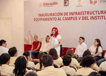 INFRAESTRUCTURA FÍSICA  Y EQUIPAMIENTO POR $27 MILLONES ENTREGÓ LAYDA SANSORES AL CAMPUS V DEL INSTITUTO CAMPECHANO