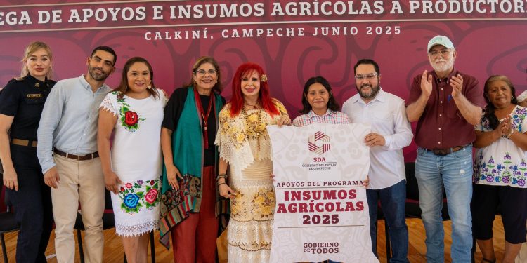 PRODUCTORES CAMPECHANOS RECIBIERON FERTILIZANTES E INSUMOS AGRÍCOLAS