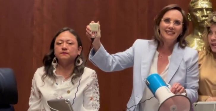 Lilly Téllez acusa a senadoras de Morena y solicita medidas de protección