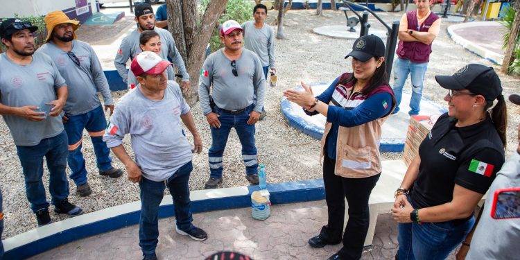 Estefanía Mercado inicia histórica rehabilitación de 376 parques para dar nueva identidad urbana a Playa del Carmen
