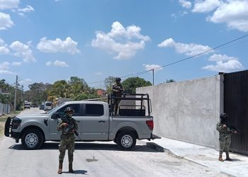 OPERACIÓN INSTITUCI0NAL EN ESCÁRCEGA ARROJA UN DETENIDO, DROGA Y ARMAS DE FUEGO