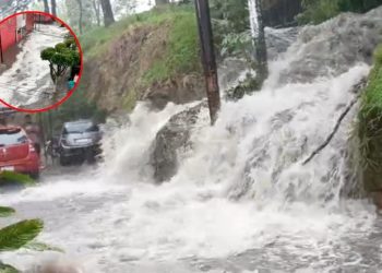 Se desborda la presa Los Cuartos en Naucalpan tras lluvias intensas