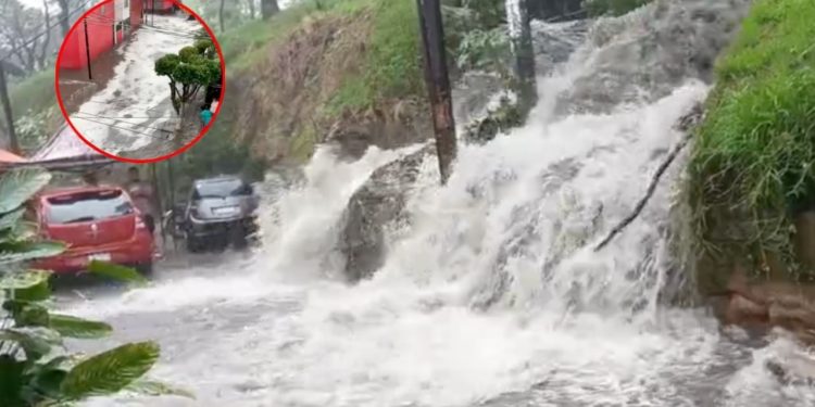 Se desborda la presa Los Cuartos en Naucalpan tras lluvias intensas