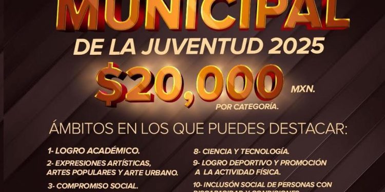 Lanzan convocatoria al Premio Municipal de la Juventud 2025 en Playa del Carmen