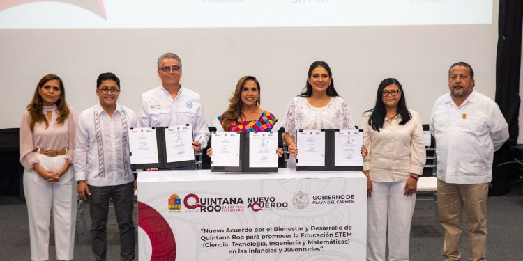 Mara Lezama y Estefanía Mercado inauguran en Playa del Carmen el primer Centro STEM de Quintana Roo
