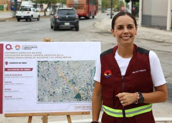 Anuncia Ana Paty Peralta histórica inversión en la rehabilitación de la avenida Kabah