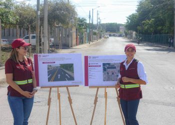 Anuncia Ana Paty Peralta obra integral en calle paseo el peral en la Sm 248