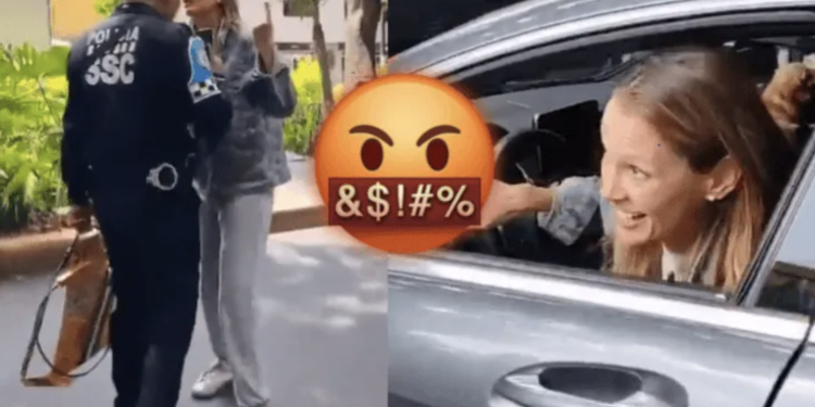 Mujer lanza insultos discriminatorios a policía en la colonia Condesa