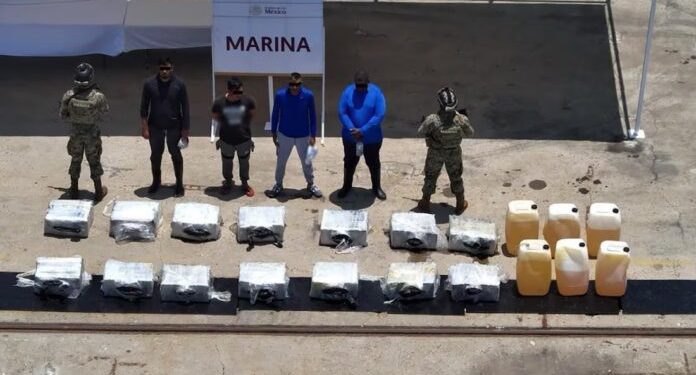 Asegura Gabinete de Seguridad más de media tonelada de cocaína en costas de Oaxaca