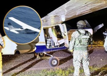 Harfuch responde a Bukele tras decomiso de avioneta con droga en Colima