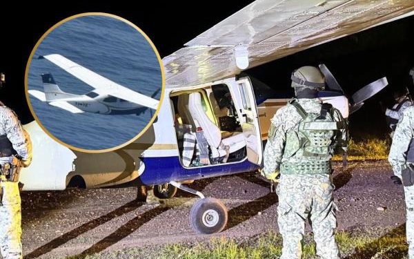 Harfuch responde a Bukele tras decomiso de avioneta con droga en Colima
