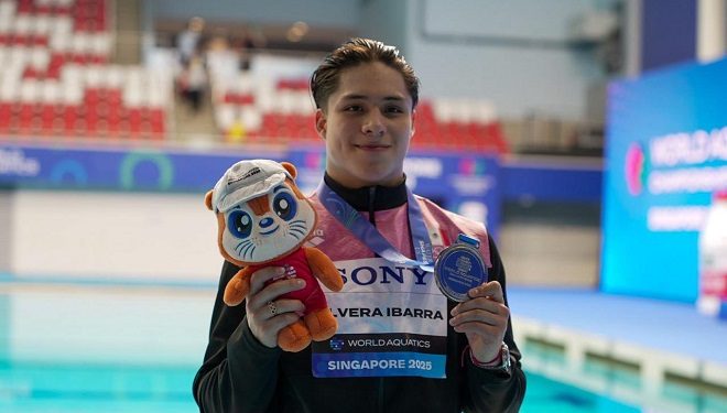 México logra cuarta medalla de plata en Mundial de Clavados en Singapur