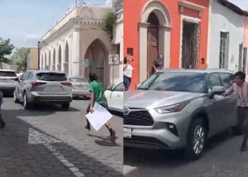 Activista sufre accidente tras intentar abordar vehículo donde presuntamente viajaba el gobernador May