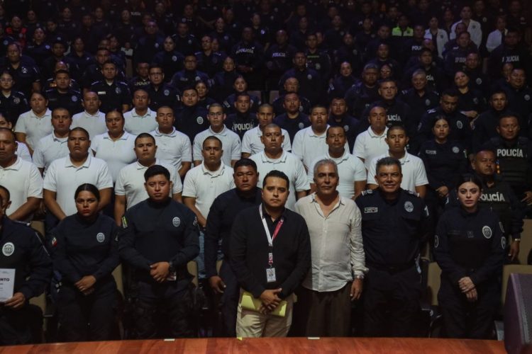 Gobierno de Estefanía Mercado refuerza valores en el servicio público con curso de ética a elementos de Seguridad Ciudadana