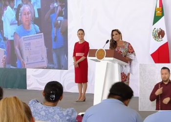 Mara Lezama, presentó avance de las estrategias implementadas para enfrentar la llegada masiva de sargazo al Caribe mexicano