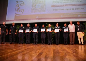 Gobierno de Estefanía Mercado refuerza valores en el servicio público con curso de ética a elementos de Seguridad Ciudadana