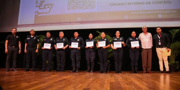 Gobierno de Estefanía Mercado refuerza valores en el servicio público con curso de ética a elementos de Seguridad Ciudadana