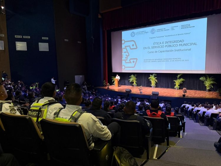 Gobierno de Estefanía Mercado refuerza valores en el servicio público con curso de ética a elementos de Seguridad Ciudadana