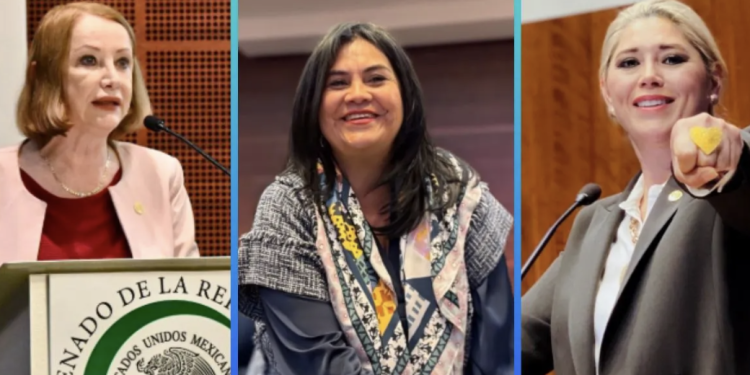 Tres senadoras de Morena buscan encabezar el Senado