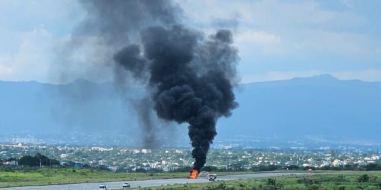 Accidente de aeronave en el Aeropuerto de Cuernavaca deja dos lesionados