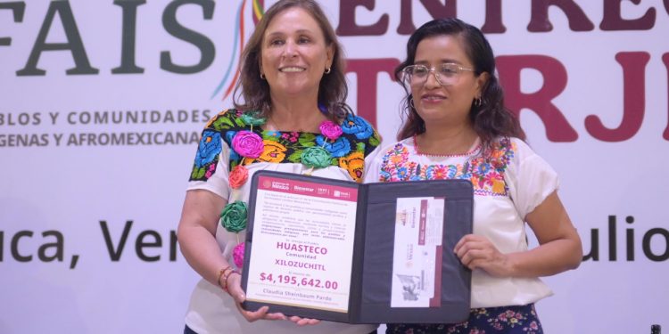 La transformación llegó a Tantoyuca con apoyos a pueblos originarios y mejores carreteras: Rocío Nahle