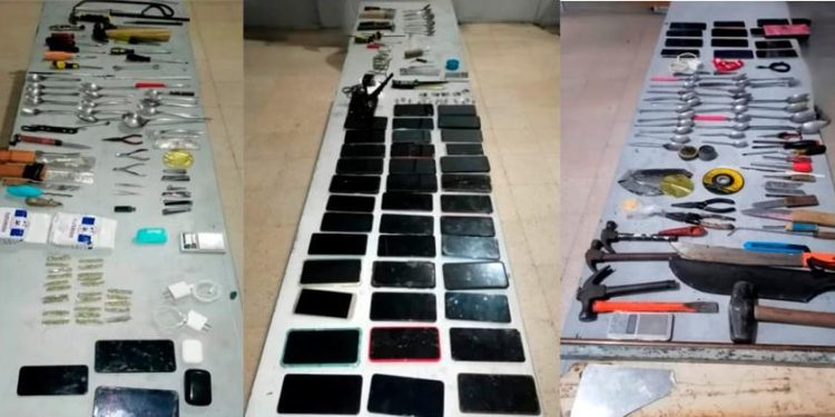 Cateo en el Creset deja decomiso de armas hechizas, celulares y droga