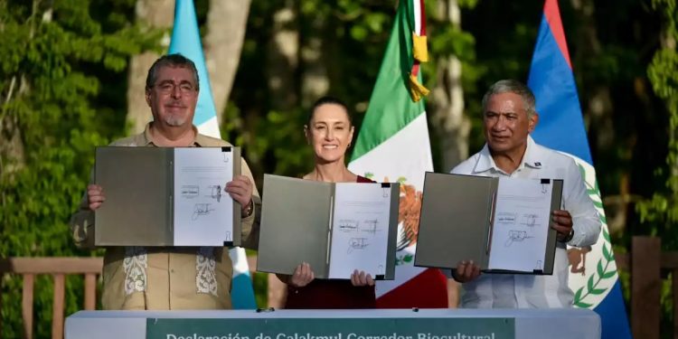 México, Guatemala y Belice firman acuerdo para crear el Corredor de la Gran Selva Maya