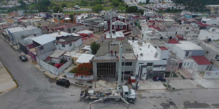 Avanza construcción de la subestación de bomberos en la col. Solidaridad Nacional