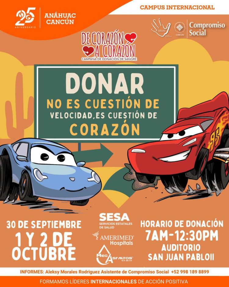 Mara Lezama convoca  a participar en campaña universitaria de donación de sangre en Cancún