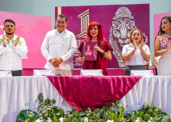 Atestiguó Layda Sansores el Primer Informe de Gobierno del alcalde de Candelaria Jaime Muñoz Morfín