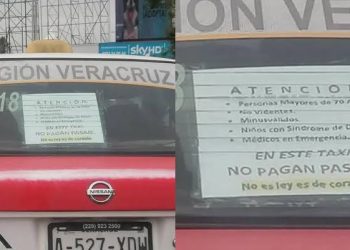 Taxista de Veracruz ofrece viajes gratuitos a personas con discapacidad y adultos mayores