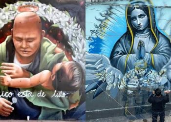 Crean mural en honor a Alicia, la mujer que salvó a su nieta en explosión de Iztapalapa