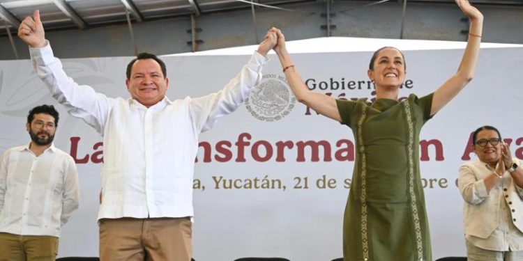 Presidenta Sheinbaum reafirma compromiso con el bienestar y la transformación de Yucatán