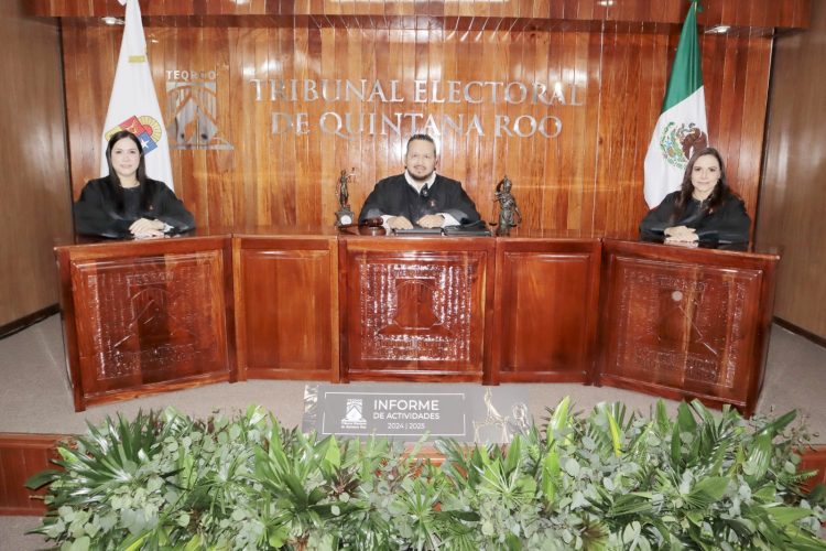 Rinde el Magistrado Presidente del TEQROO, Sergio Avilés Demeneghi el Informe de Actividades 2024-2025
