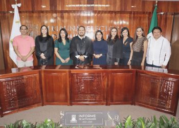 Rinde el Magistrado Presidente del TEQROO, Sergio Avilés Demeneghi el Informe de Actividades 2024-2025