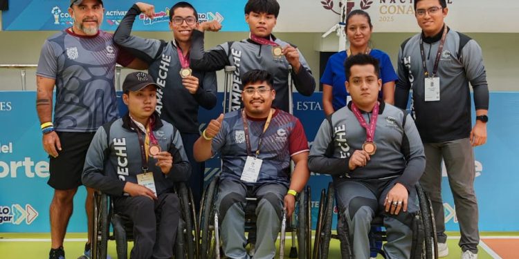 Campeche arrasa en parapowerlifting con cuatro oros en la Paralimpiada Nacional 2025