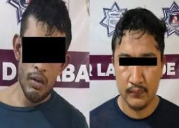 Detienen en Villahermosa a dos con ponchallantas, droga y dinero.