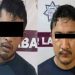 Detienen en Villahermosa a dos con ponchallantas, droga y dinero.