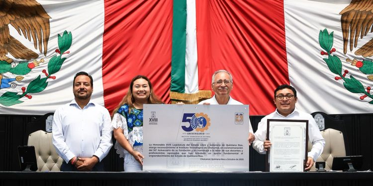 Reconoce XVIII Legislatura los 50 años de trayectoria del Tecnológico de Chetumal