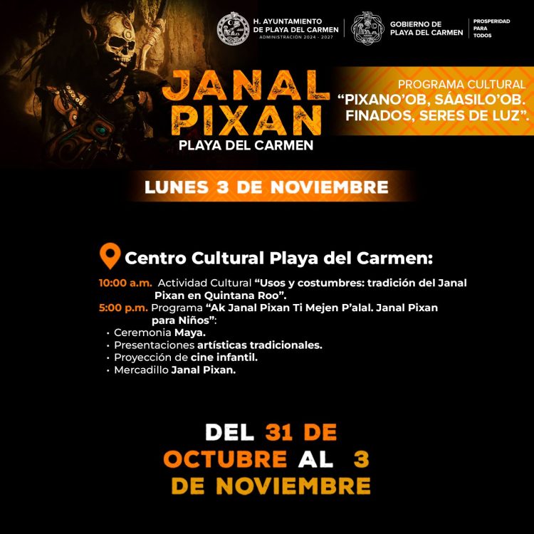 Todo listo en Playa del Carmen para el Janal Pixan 2025 “Pixano’ob Sáasilo ‘ob. Finados seres de luz”