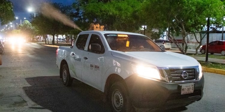 Estefanía Mercado lanza agresiva estrategia de fumigación para combatir al dengue en las colonias de Playa del Carmen